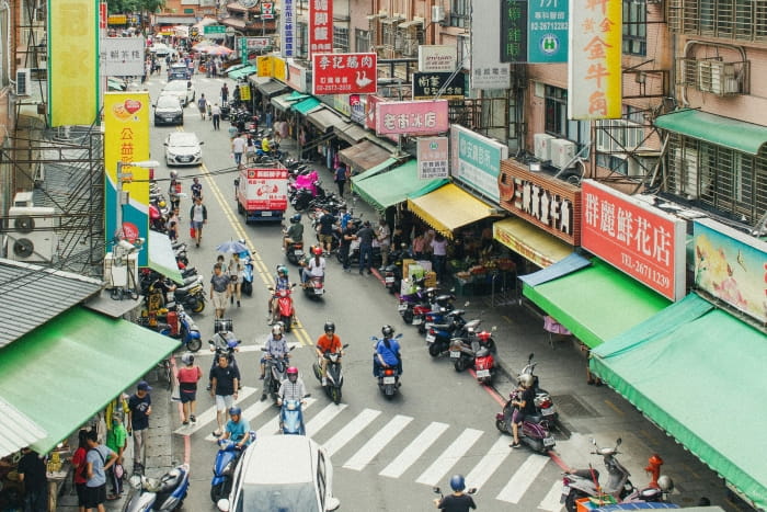 busy Chinese street
